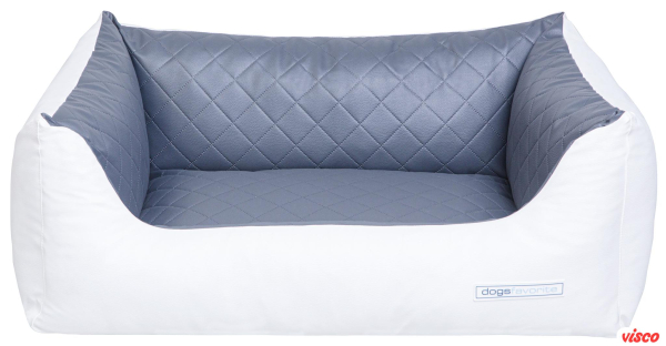 Gelenkschonendes Hundebett orthopädisch - Kunstleder - Bicolor